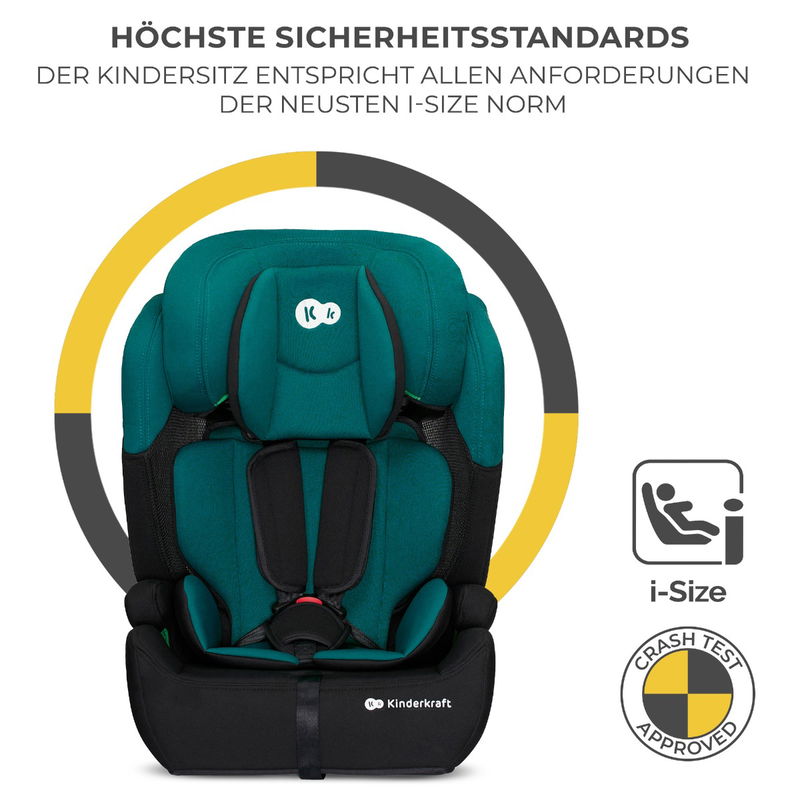 babyonlineshop Kinderkraft Comfort Up i-Size Kindersitz green 76 - 150cm 8kg Jubiläumsangebot
