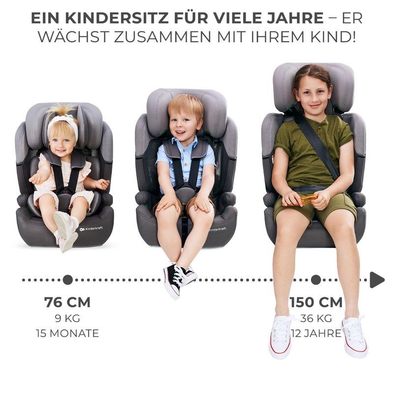 babyonlineshop Kinderkraft Comfort Up i-Size Kindersitz green 76 - 150cm 8kg Jubiläumsangebot