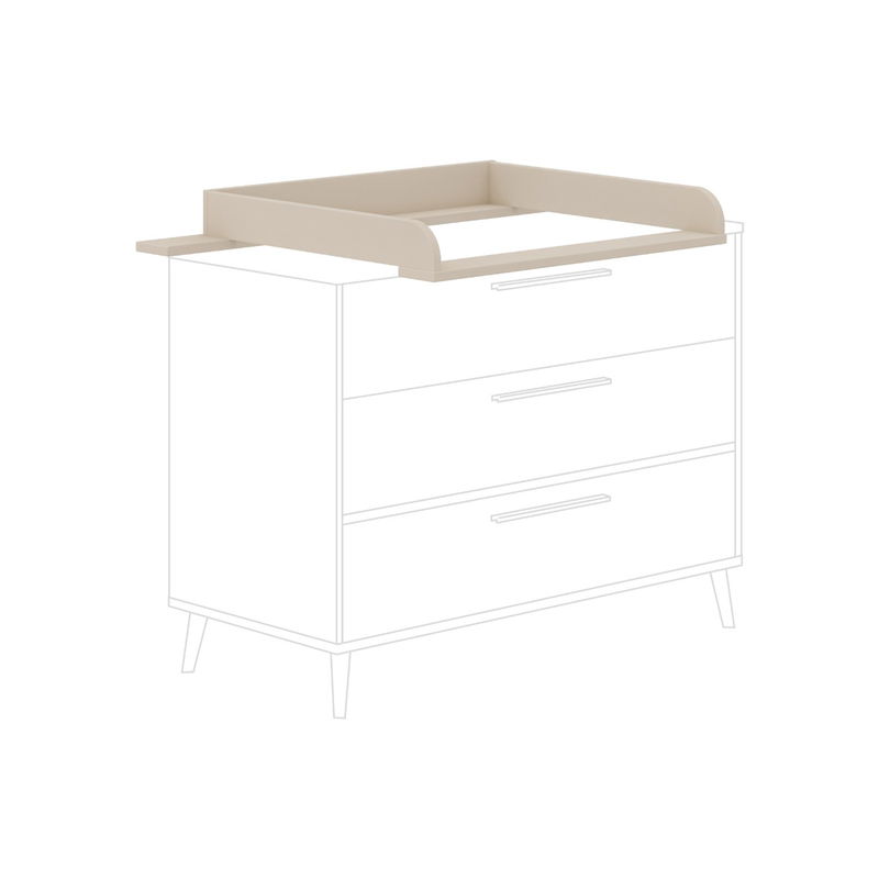babyonlineshop Paidi Eefje Kinderzimmer 3-türig breit Cashmere-Beige / Groovy-Oak Letzte 3 Tage