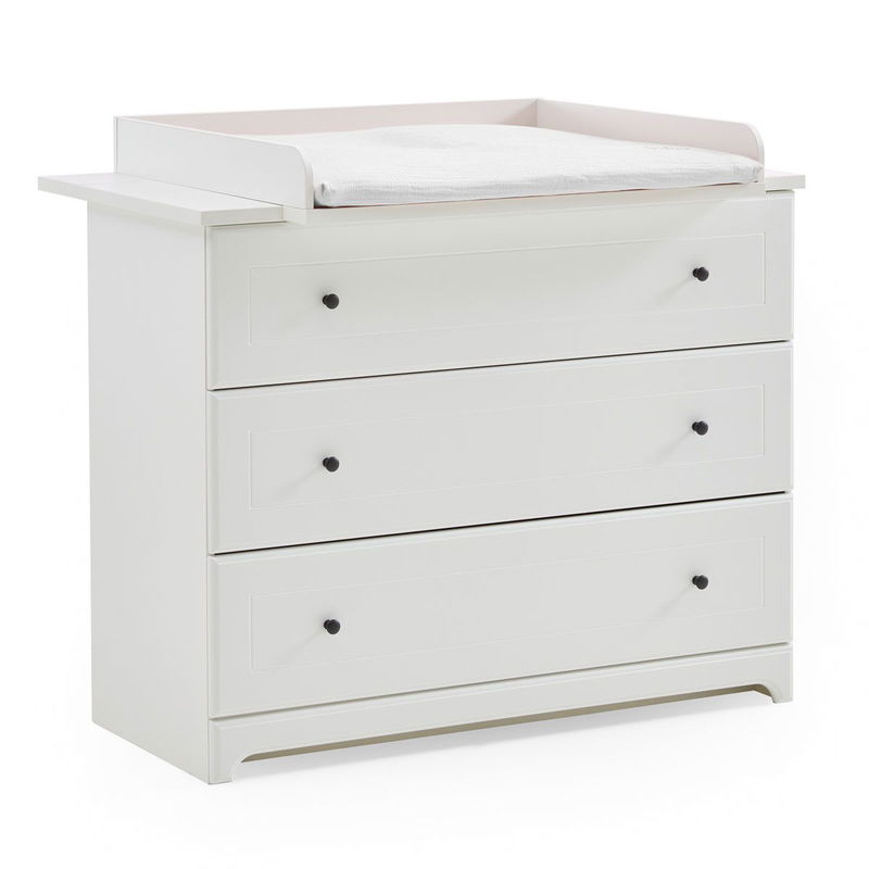 babyonlineshop Arthur Berndt Thilo Kinderzimmer 3-teilig MDF Weiß mit Kantenfräsung Vierteljährliche Förderung