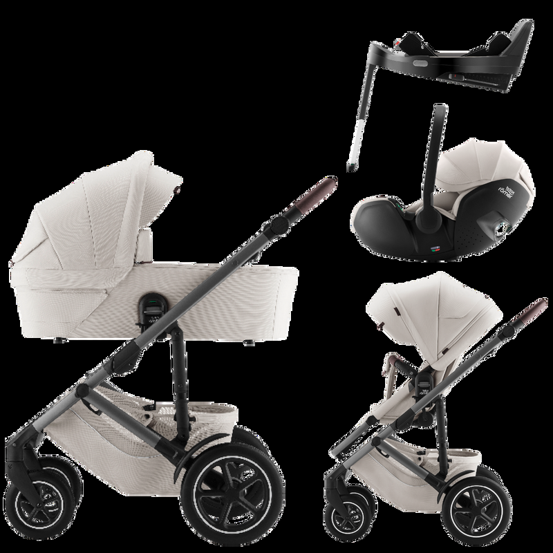 babyonlineshop Britax Smile 5Z Kinderwagen Bundle - Soft Taupe 50% Rabatt für begrenzte Zeit
