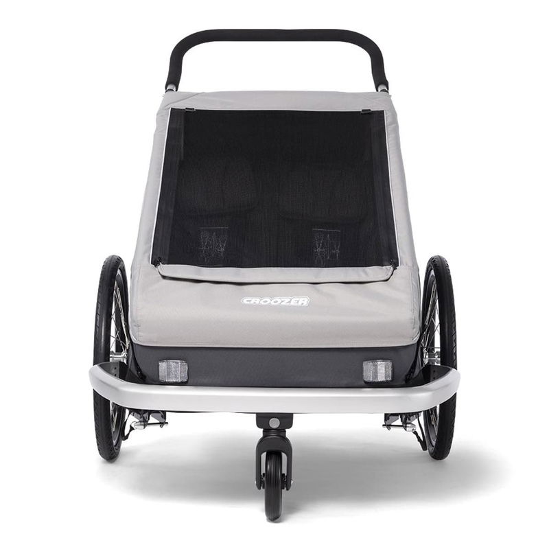 babyonlineshop Croozer Kid Keeke 2 Stone grey 2in1 Fahrradanhänger & Buggy-Set im Angebot