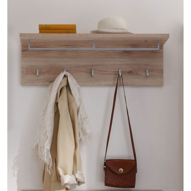 babyonlineshop trendteam Malea Wandboard mit Kleiderstange Eiche San Remo hell Meist gekauft