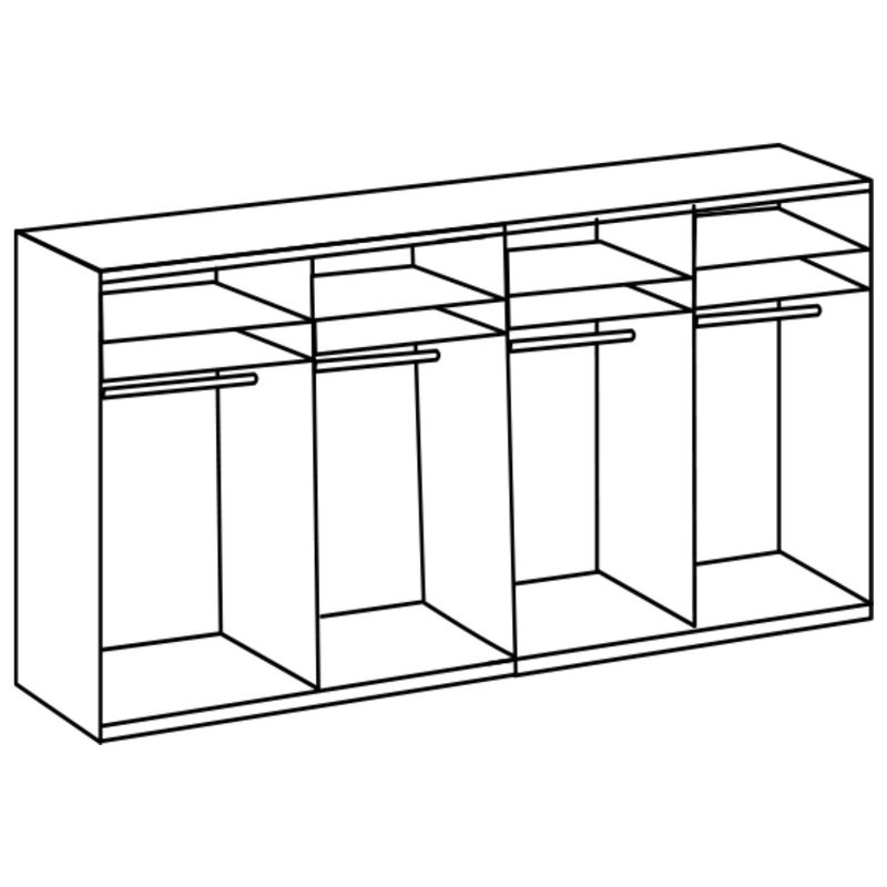 babyonlineshop Wimex Norderstedt Schwebetürenschrank 360x236 cm Graphit Saisonschlussverkauf