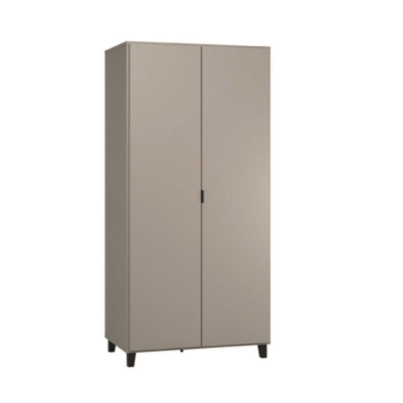 babyonlineshop VOX Simple Kleiderschrank 2-türig grau/schwarz Weihnachtsangebot