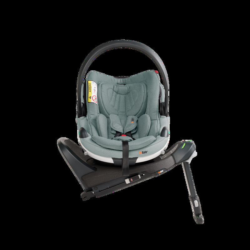 babyonlineshop BeSafe Go Beyond Babyschale und Beyond 360 Autositz mit 2 Bases Sea Green Mélange Riesige Ersparnisse
