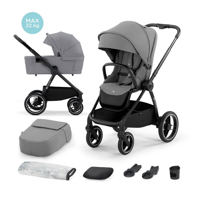 babyonlineshop Kinderkraft NEA Kinderwagen 2in1 Platinium Grey Discount Store für neue Produkte
