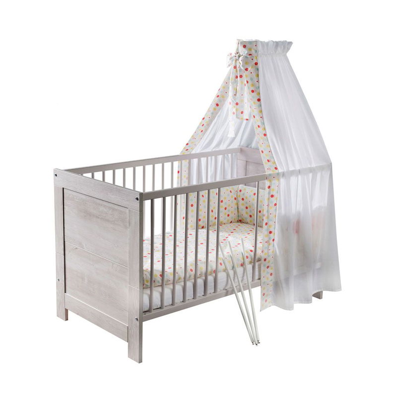 babyonlineshop Schardt Nordic Halifax Kinderbett 70 x 140 cm Halifax Eiche/Weiß Fabrikverkauf