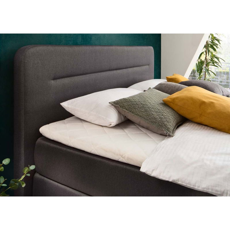 babyonlineshop Meise Möbel Massello Boxspringbett 180 x 200 cm anthrazit Stoff - inklusive Lieferung Großer Ausverkauf