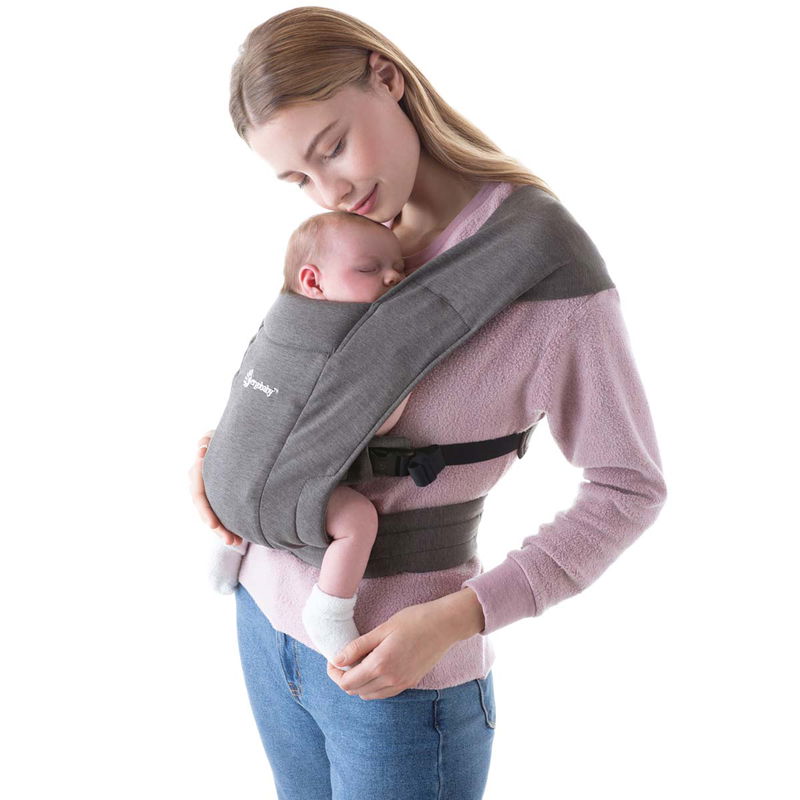 babyonlineshop Ergobaby Embrace Pure Black Babytrage für Neugeborene Meist gekauft