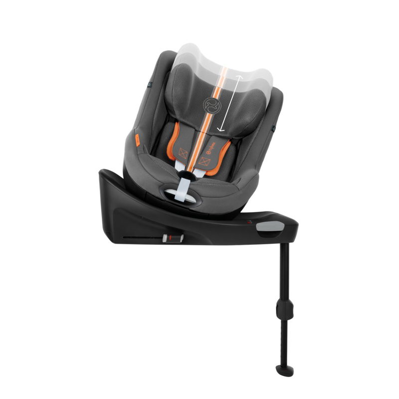 babyonlineshop CYBEX Sirona Gi i-Size Plus Lava Grey ab Geburt bis 105 cm (ca. 4 Jahre) Fabrikpreis