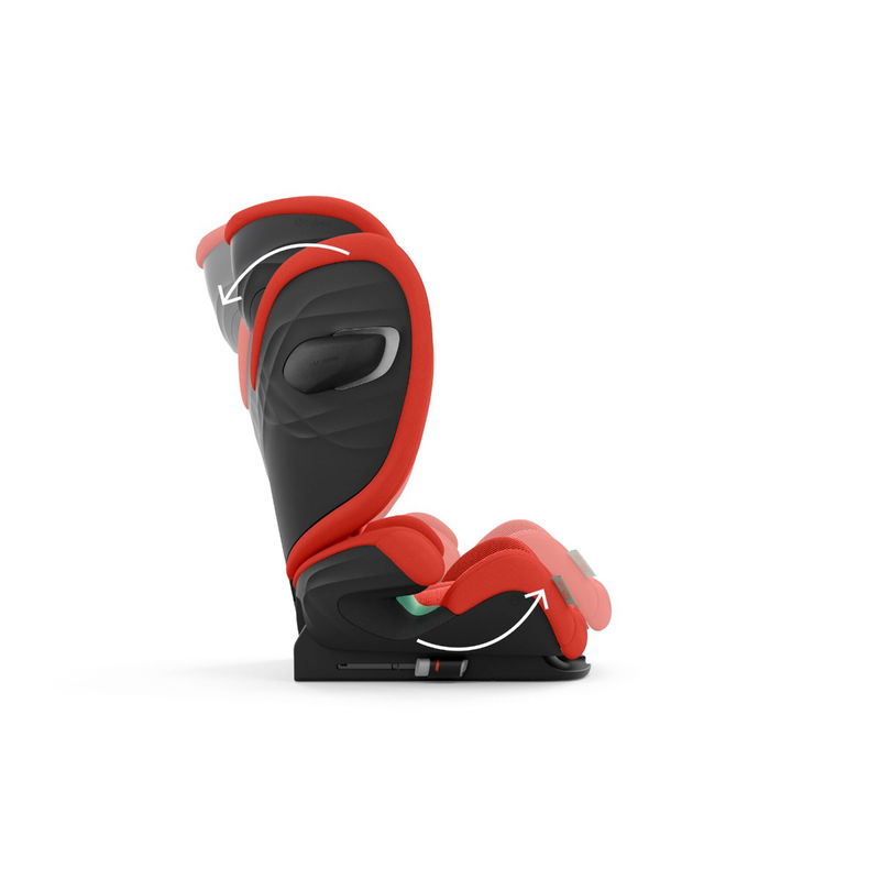 babyonlineshop CYBEX Solution G i-Fix Plus Kindersitz Hibiscus Red 3 bis 12 Jahre Sonderangebot