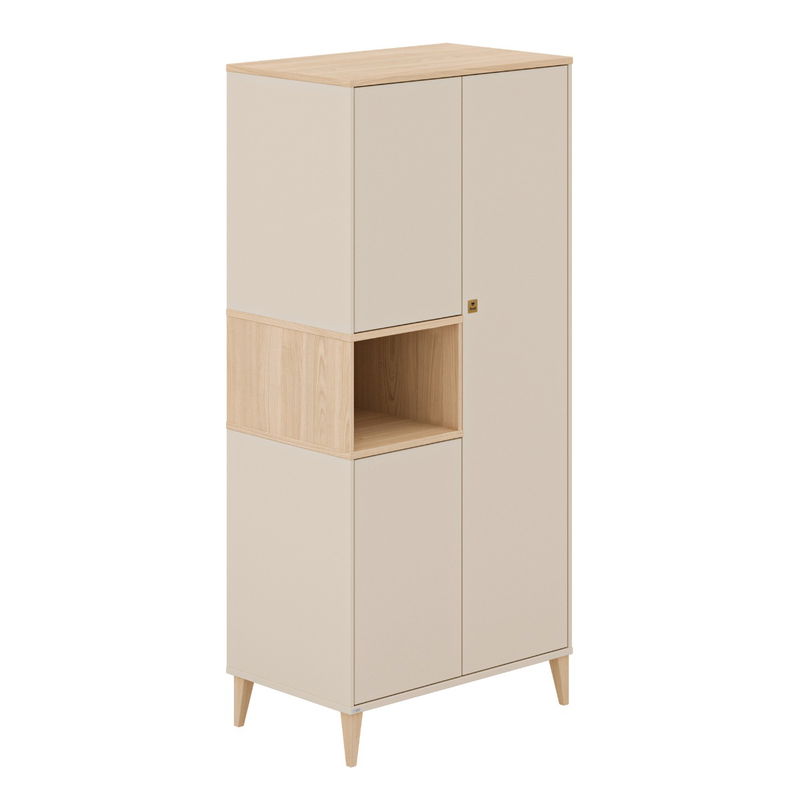 babyonlineshop Paidi Mila & Ben Kinderzimmer 3-türig Cashmere-Beige / Scandinavian-Wood Muttertagsangebot
