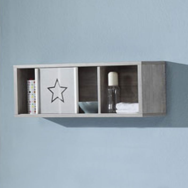 babyonlineshop Schardt Eco Star Wickelkommode Weiß/Driftwood 1 Schiebetür 2 Schubkästen - mit Wickelaufsatz Online Outlet