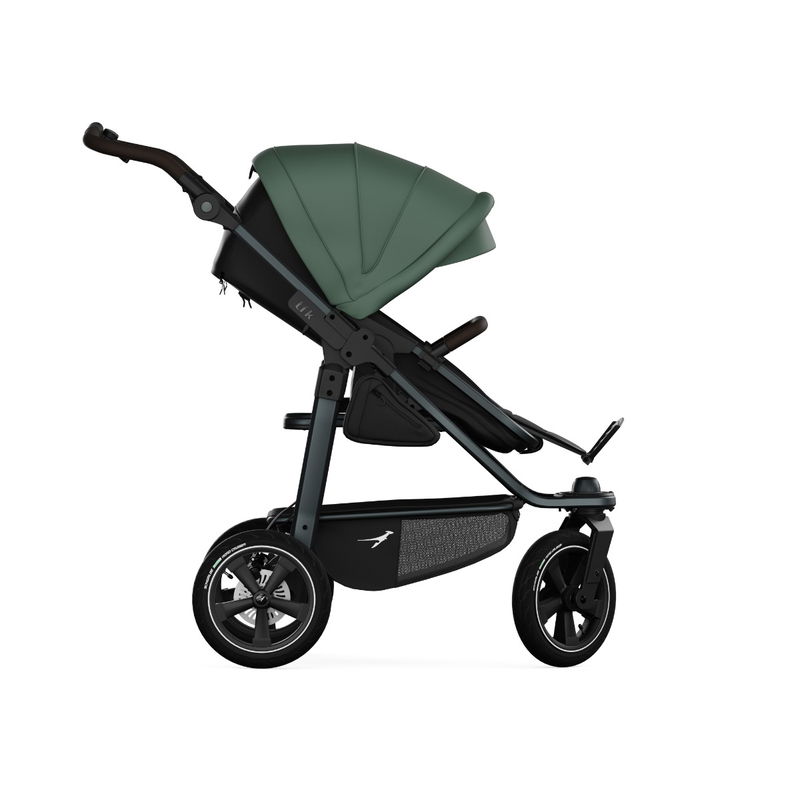 babyonlineshop tfk mono3 Sportwagen olive mit Luftrad-Set Im Verkauf