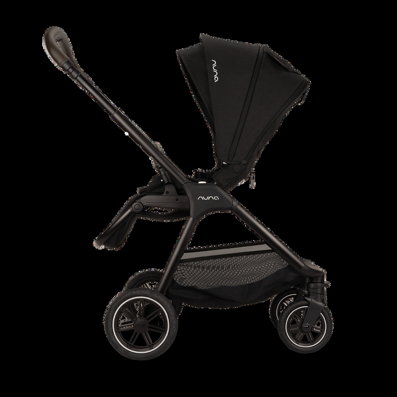 babyonlineshop Nuna TRIV next Kompakt-Kinderwagen mit magnetischem Verschluss inkl. Adapter Regenverdeck Caviar Online