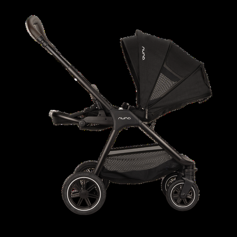 babyonlineshop Nuna TRIV next Kompakt-Kinderwagen mit magnetischem Verschluss inkl. Adapter Regenverdeck Caviar Online