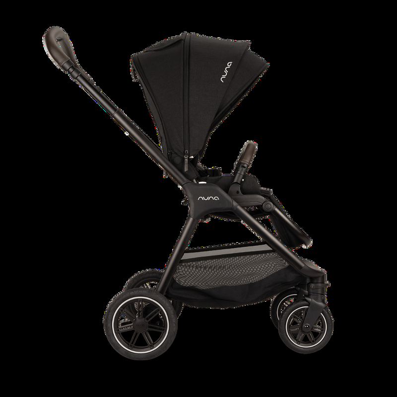 babyonlineshop Nuna TRIV next Kompakt-Kinderwagen mit magnetischem Verschluss inkl. Adapter Regenverdeck Caviar Online