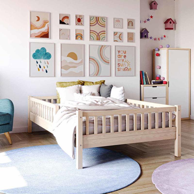babyonlineshop Nature Kid Lilly Einzelbett natur 120x200 cm Limitierter Zeitrabatt