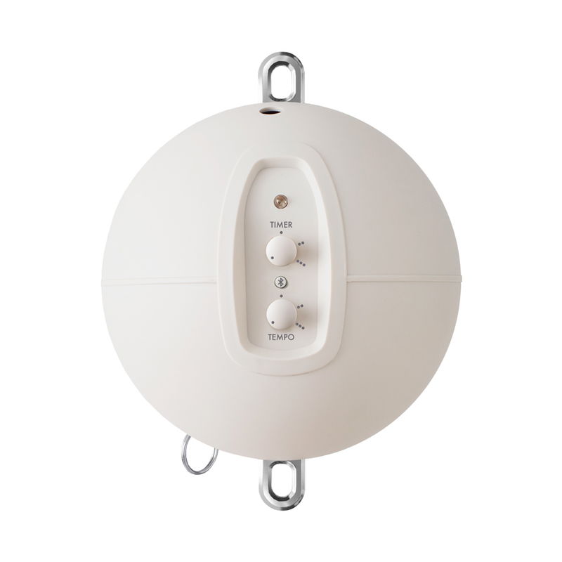 babyonlineshop Moonboon Ökologische Zwillings-Federwiegen-Bundle Nature mit Motor Conect Gestell weiß Sonderangebot