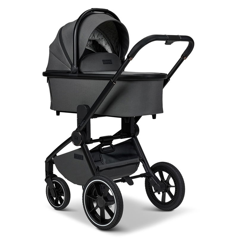 babyonlineshop Moon Resea Plus Kinderwagen Set mit Adpater und Babyschale Cosmo - anthrazit Discount Store für neue Produkte